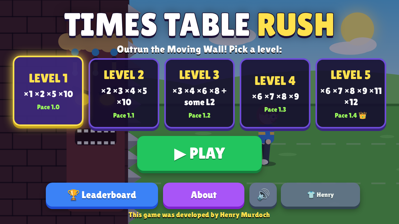 Times Table Rush